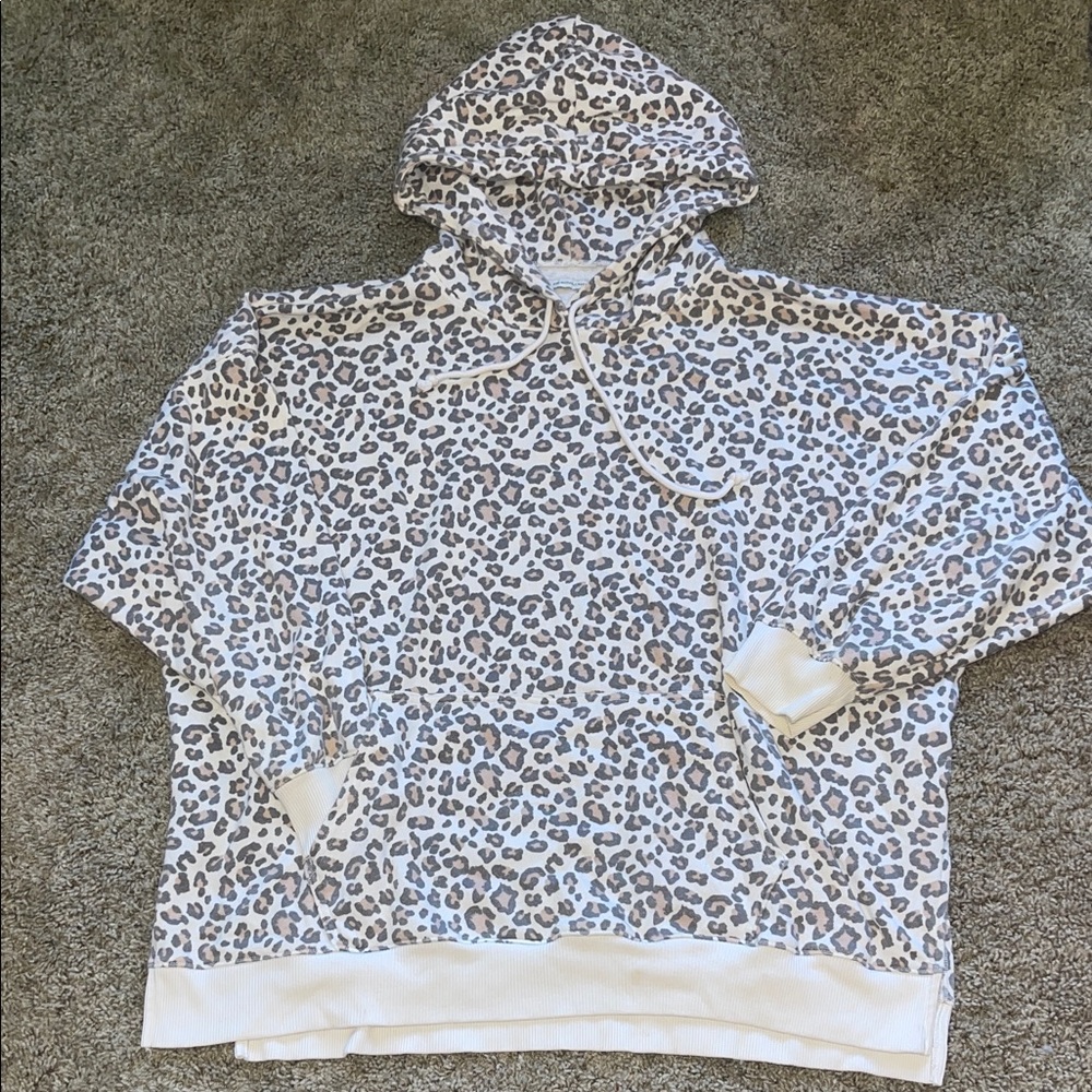 American Eagle Outfitters Jegging Fit Leopard Print Hoodie